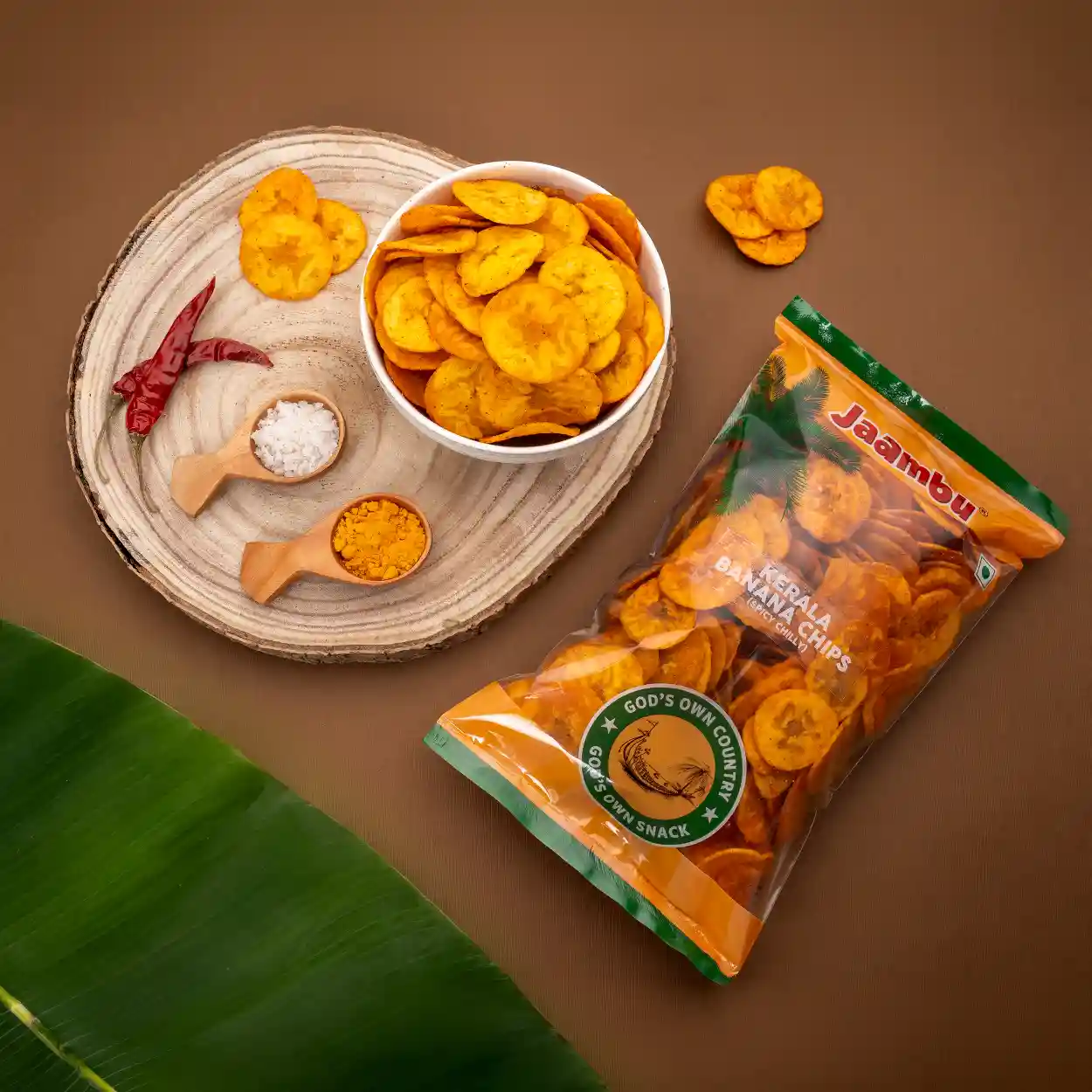 RedChilly Banana S1 Kerala Nendran Banana Chips, Hot & Spicy Chilly - Image 1