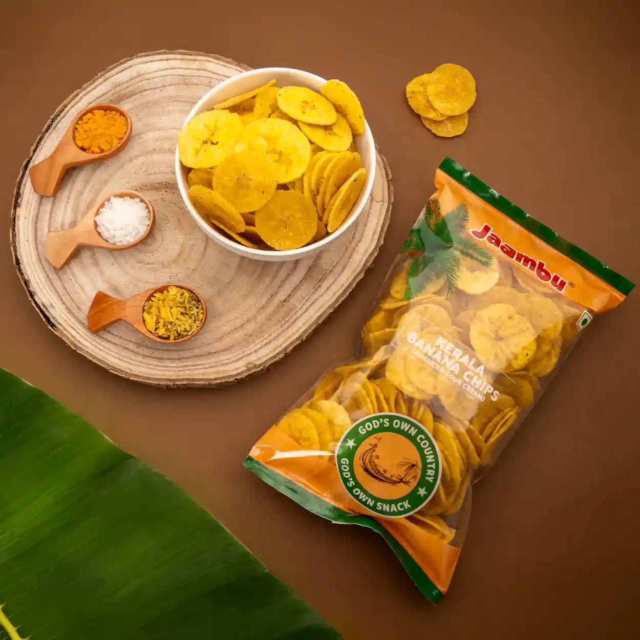 Sour Cream Banana S1 Kerala Nendran Banana Chips, Sour Cream - Image 1